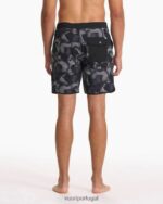 abstrato preto calção de cruzeiro homens Vuori 68NJ8J772 roupas - Image 5