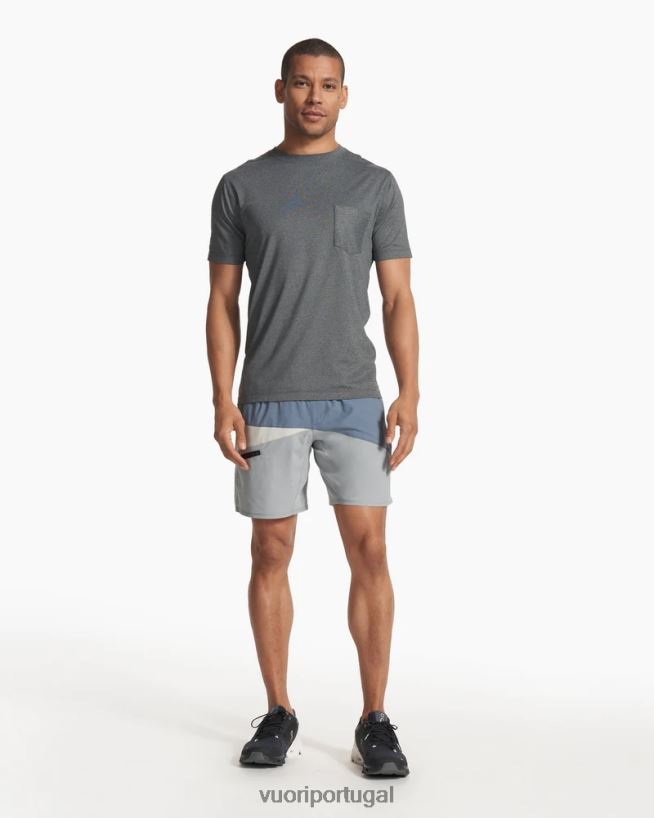 azul claro/aço/vapor short kore colorblock homens Vuori 68NJ8J725 roupas - Image 6