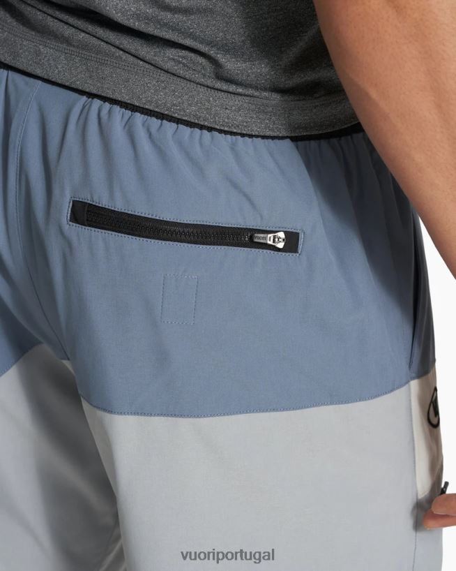 azul claro/aço/vapor short kore colorblock homens Vuori 68NJ8J725 roupas - Image 8