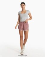 bloco de cores marsala Cardiff curto mulheres Vuori 68NJ8J202 roupas - Image 6