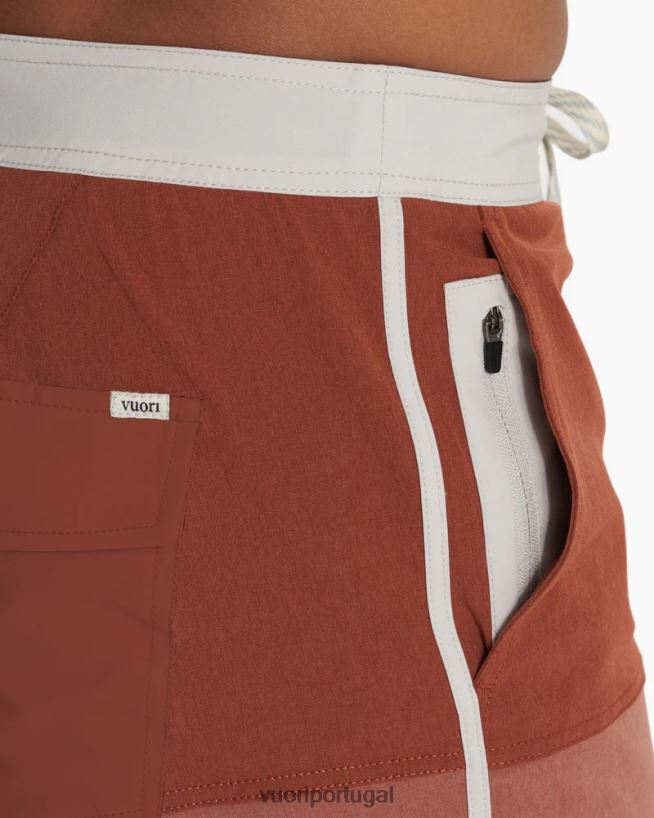bloco de textura de linho escuro calção de cruzeiro homens Vuori 68NJ8J773 roupas - Image 3