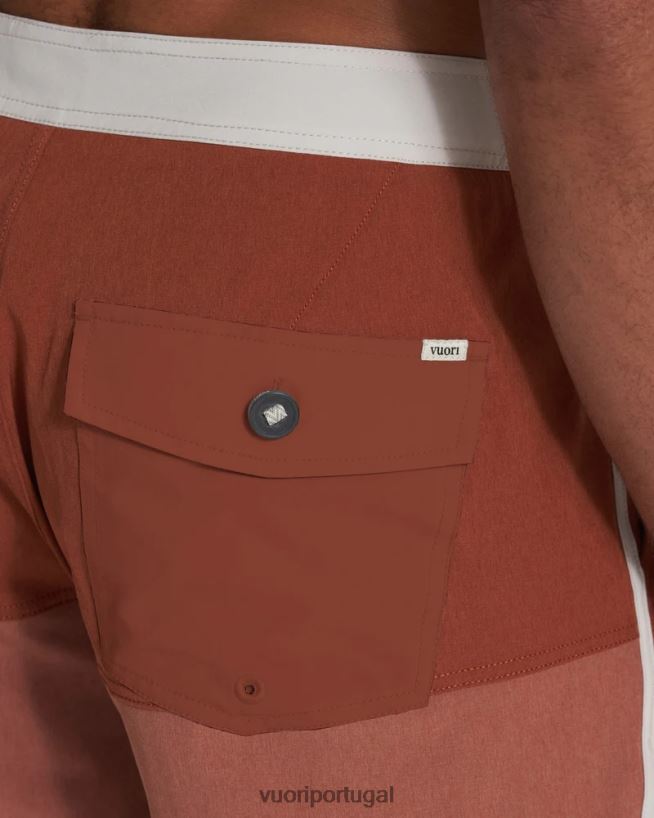 bloco de textura de linho escuro calção de cruzeiro homens Vuori 68NJ8J773 roupas - Image 4