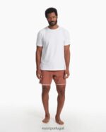 bloco de textura de linho escuro calção de cruzeiro homens Vuori 68NJ8J773 roupas - Image 5