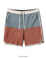 bloco de textura de linho lago avelã calção de cruzeiro homens Vuori 68NJ8J784 roupas