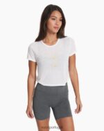 branco camiseta moderna da costa mulheres Vuori 68NJ8J92 roupas - Image 3