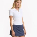 branco polo mudra ajustada mulheres Vuori 68NJ8J90 roupas