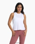 branco topo de energia mulheres Vuori 68NJ8J46 roupas - Image 2