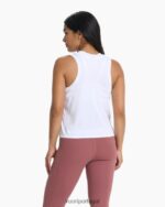 branco topo de energia mulheres Vuori 68NJ8J46 roupas - Image 3