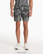 camuflagem cinza bancos curtos homens Vuori 68NJ8J654 roupas - Image 2