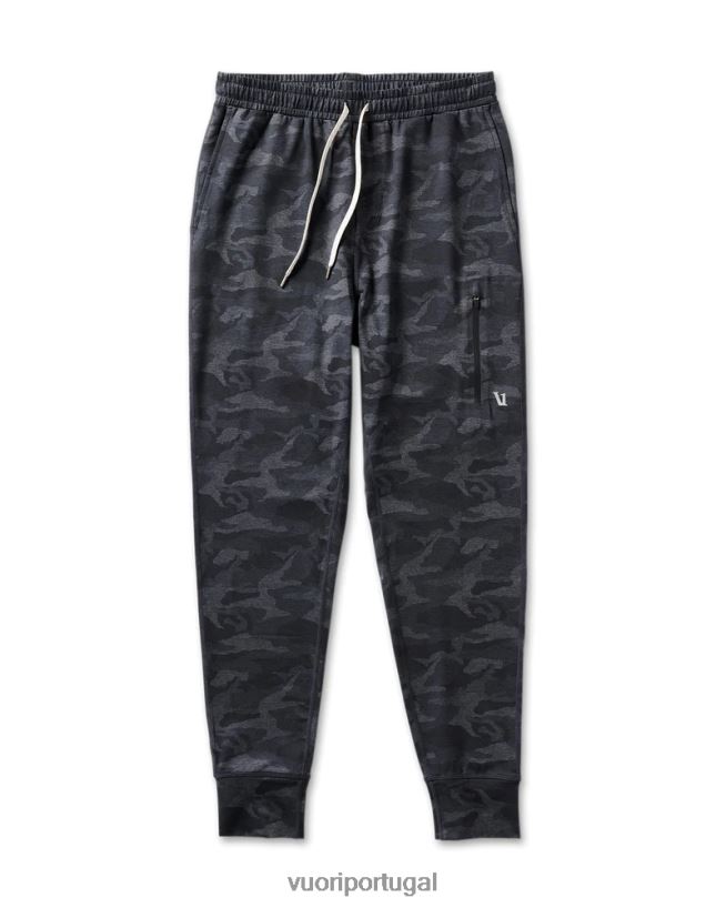 camuflagem preta corredor de desempenho de domingo homens Vuori 68NJ8J866 roupas - Image 1