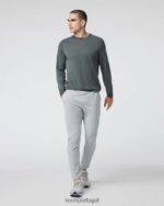 cinza claro claro calça coronada homens Vuori 68NJ8J857 roupas - Image 4