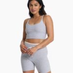 cinza claro claro sutiã de elevação de linha longa mulheres Vuori 68NJ8J23 roupas