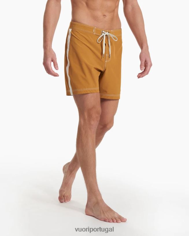 dourado escuro calção de banho porto homens Vuori 68NJ8J769 roupas - Image 3