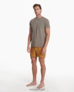 dourado escuro calção de banho porto homens Vuori 68NJ8J769 roupas - Image 5