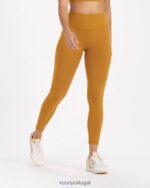 dourado escuro legging estúdio costela mulheres Vuori 68NJ8J285 roupas - Image 2