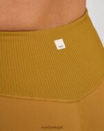 dourado escuro legging estúdio costela mulheres Vuori 68NJ8J285 roupas - Image 8