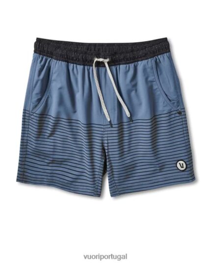 faixa azul claro core curto 5" homens Vuori 68NJ8J671 roupas