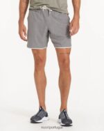 faixa cinza projetada bancos curtos homens Vuori 68NJ8J651 roupas - Image 2