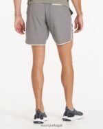 faixa cinza projetada bancos curtos homens Vuori 68NJ8J651 roupas - Image 4