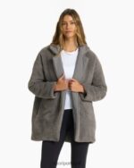 fumaça blazer sherpa aconchegante mulheres Vuori 68NJ8J154 roupas - Image 3
