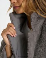 fumaça blazer sherpa aconchegante mulheres Vuori 68NJ8J154 roupas - Image 4
