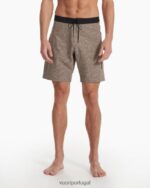 grande samba cinza calção de banho infinito homens Vuori 68NJ8J760 roupas - Image 2