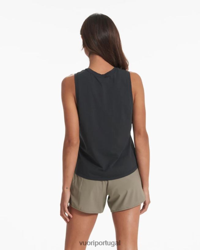 lavado de preto tanque de penas mulheres Vuori 68NJ8J58 roupas - Image 3