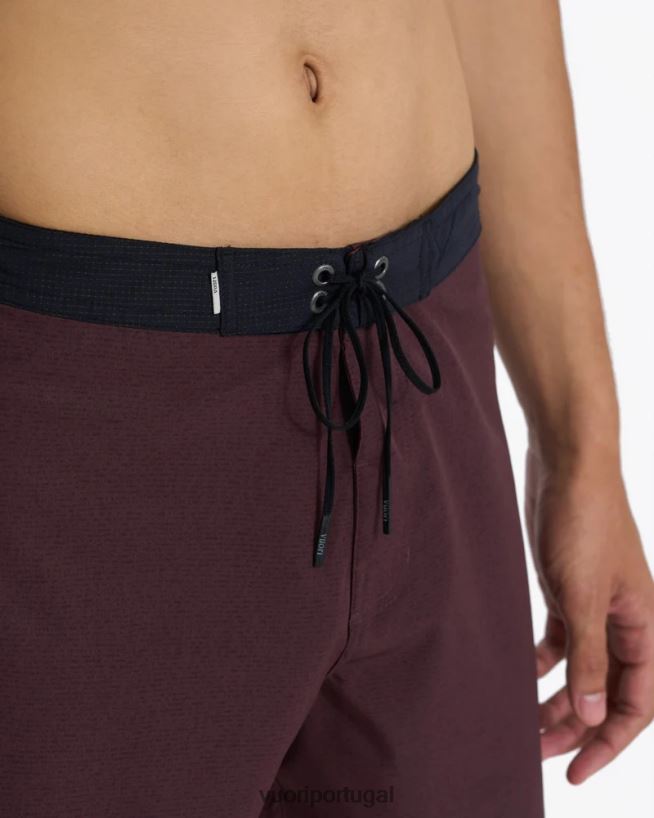 linhas tracejadas castanhas calção de banho de pico homens Vuori 68NJ8J798 roupas - Image 2