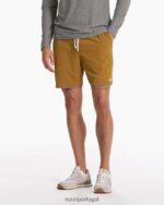 listra dourada escura bancos curtos homens Vuori 68NJ8J739 roupas - Image 2