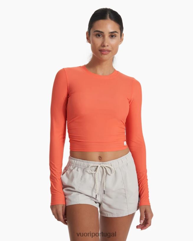 mamão light tripulação de dunas de manga comprida mulheres Vuori 68NJ8J147 roupas - Image 1