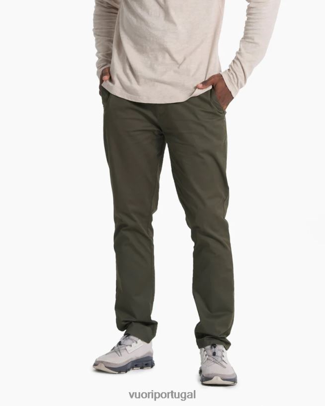 orégano escuro calça chino collins homens Vuori 68NJ8J853 roupas - Image 2