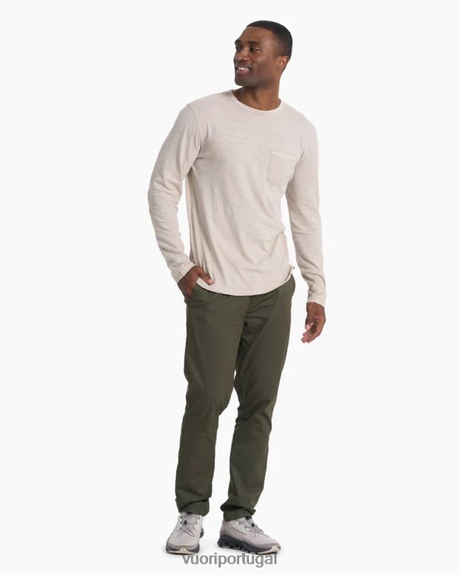 orégano escuro calça chino collins homens Vuori 68NJ8J853 roupas - Image 4