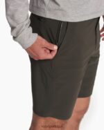 orégano escuro frota curta homens Vuori 68NJ8J655 roupas - Image 3