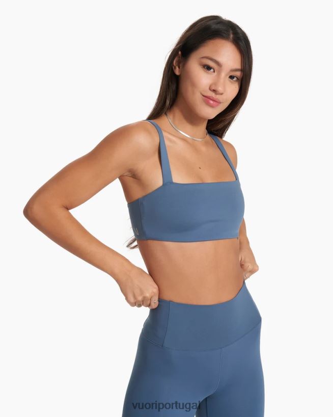 piscina azul evoluir sutiã de pescoço quadrado mulheres Vuori 68NJ8J19 roupas - Image 1