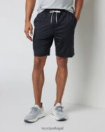 preto apresentação de domingo curta homens Vuori 68NJ8J679 roupas - Image 2