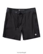 preto calção de banho de pico homens Vuori 68NJ8J786 roupas
