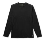 preto camiseta tecnológica atual de manga comprida homens Vuori 68NJ8J565 roupas