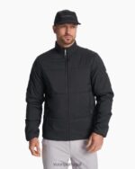 preto jaqueta com isolamento de eco homens Vuori 68NJ8J626 roupas - Image 2