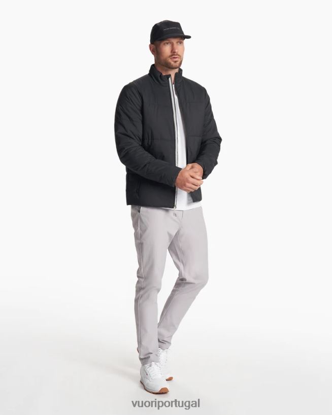 preto jaqueta com isolamento de eco homens Vuori 68NJ8J626 roupas - Image 4