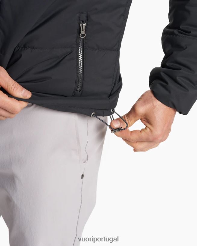 preto jaqueta com isolamento de eco homens Vuori 68NJ8J626 roupas - Image 5