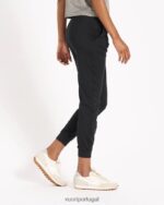 preto jogger de desempenho - longo mulheres Vuori 68NJ8J311 roupas - Image 2