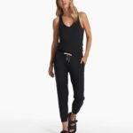 preto macacão luxuoso mulheres Vuori 68NJ8J358 roupas