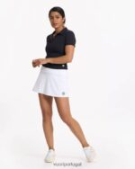 preto polo mudra ajustada mulheres Vuori 68NJ8J89 roupas - Image 5