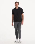 preto polo tech strato homens Vuori 68NJ8J490 roupas - Image 5