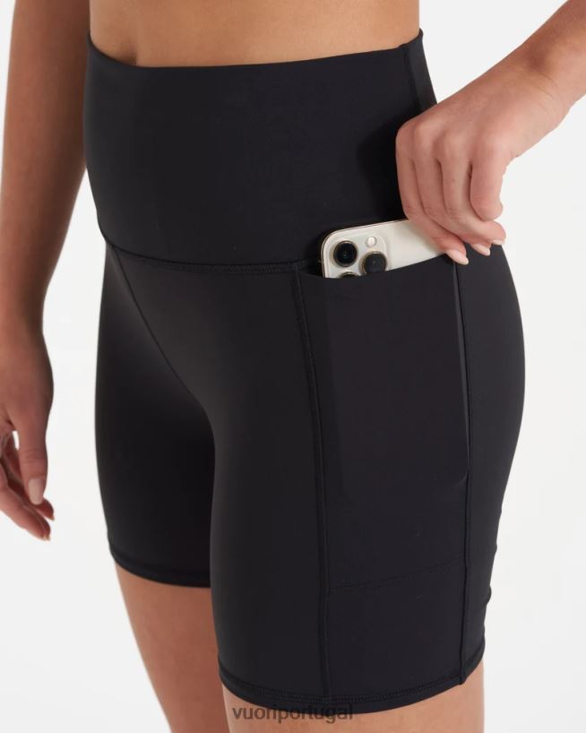 preto short de bolso de estúdio mulheres Vuori 68NJ8J209 roupas - Image 3
