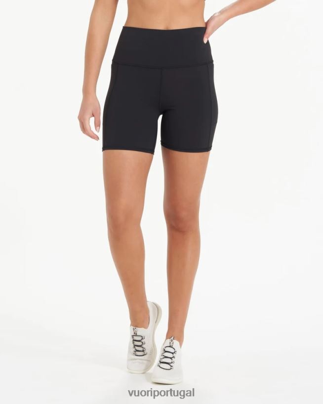 preto short de bolso de estúdio mulheres Vuori 68NJ8J209 roupas - Image 1