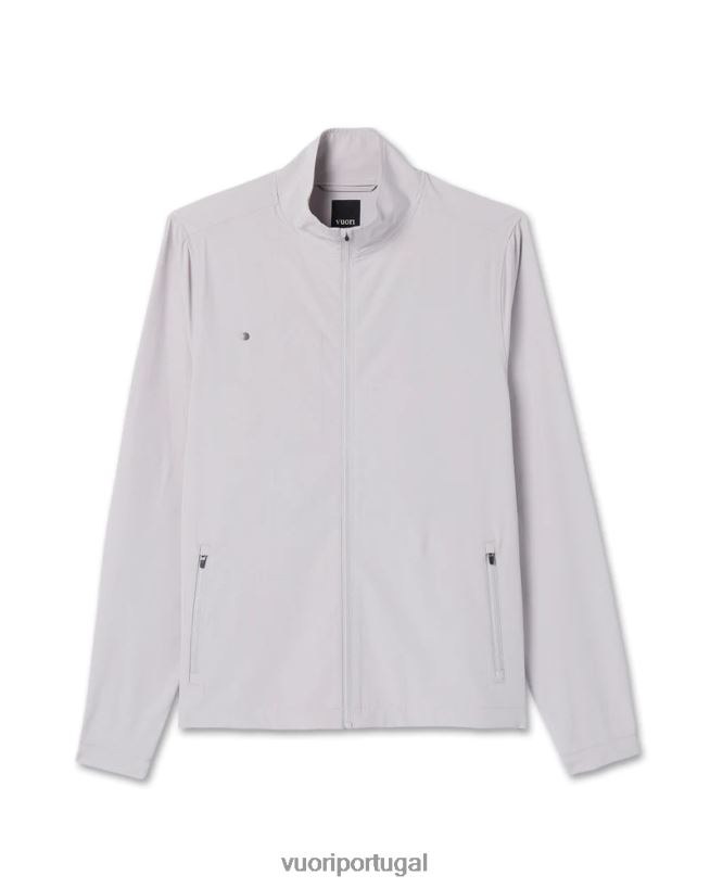 textura de linho platinado jaqueta de corrida de risco homens Vuori 68NJ8J596 roupas - Image 1