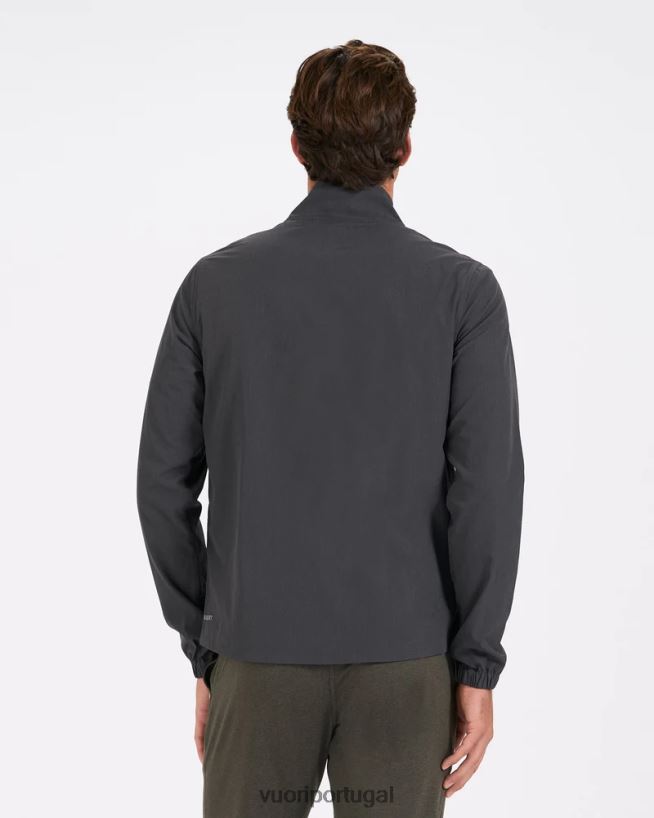 textura de linho preto jaqueta de corrida de risco homens Vuori 68NJ8J614 roupas - Image 5