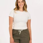 urze branca camiseta ajustada mudra mulheres Vuori 68NJ8J88 roupas