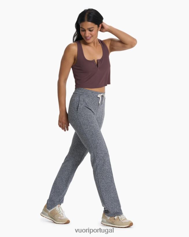 urze cinza calça flare com perna larga halo mulheres Vuori 68NJ8J340 roupas - Image 6